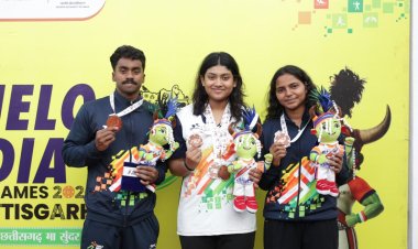 खेलो इंडिया ट्राइबल गेम्स के चौथे दिन तैराकी, भारोत्तोलन, फुटबॉल और कुश्ती में मुकाबले जारी