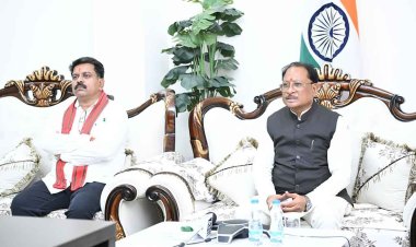 मुख्यमंत्री श्री विष्णु देव साय ने अंबिकापुर - दिल्ली - कोलकाता हवाई यात्रा का किया वर्चुअल शुभारंभ