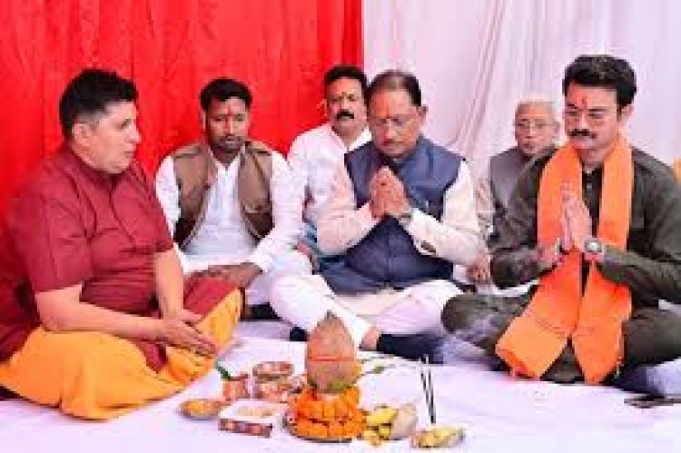 *मुख्यमंत्री श्री विष्णुदेव साय ने 19.51 करोड़ रुपए लागत के 6 विकास कार्यों का किया भूमिपूजन*