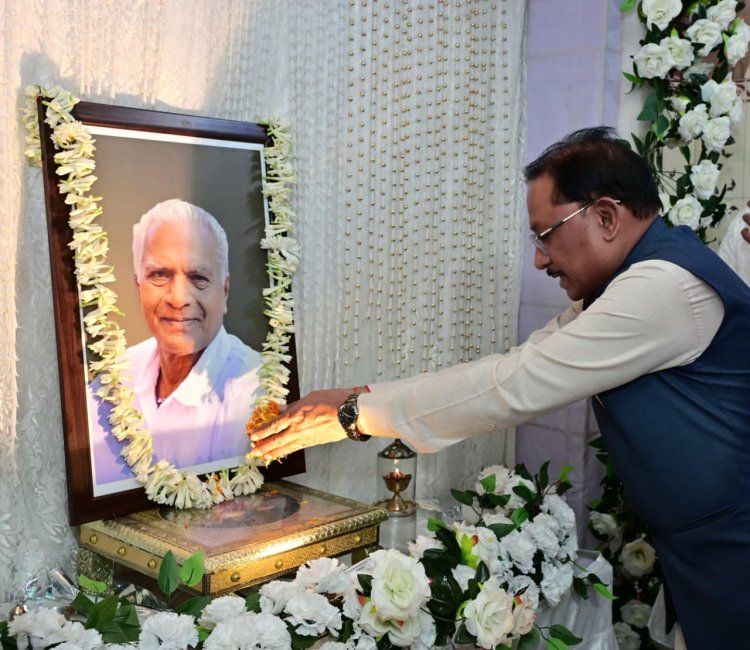 *मुख्यमंत्री श्री विष्णुदेव साय ने लोकतंत्र सेनानी स्वर्गीय महावीर प्रसाद जैन को दी श्रद्धांजलि*