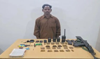 कांकेर में नक्सल सरेंडर : 8 लाख के ईनामी पीपीसीएम दारसू शोरी ने एके-47 के साथ किया समर्पण