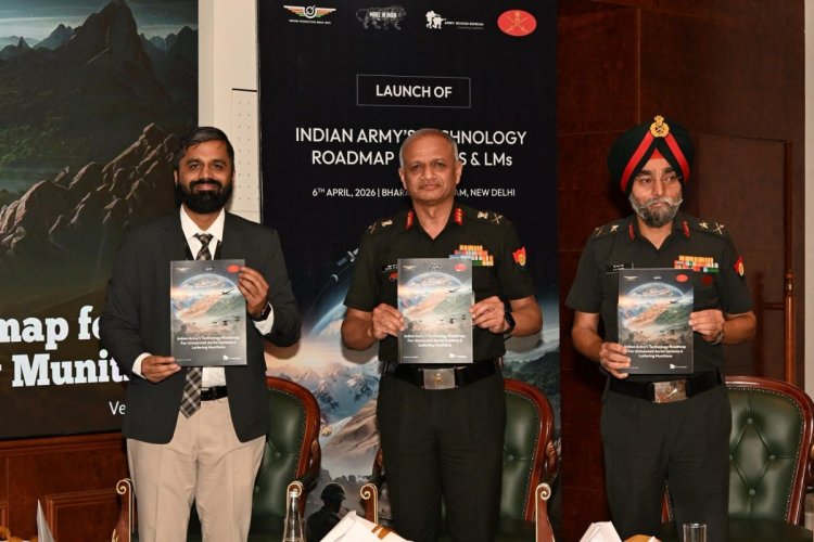 सेना ने नई दिल्ली में मानवरहित हवाई प्रणाली और ड्रोन से जुड़ी प्रौद्योगिकी रोडमैप का अनावरण किया