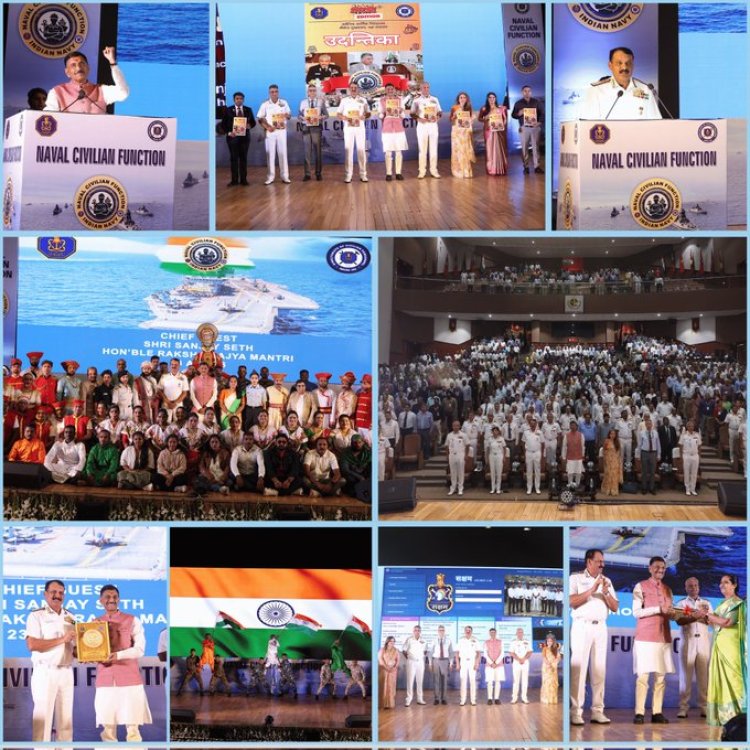 रक्षा राज्य मंत्री संजय सेठ ने भारतीय नौसेना के गैर-वर्दीधारी नौसेना कर्मी समारोह में भाग लिया